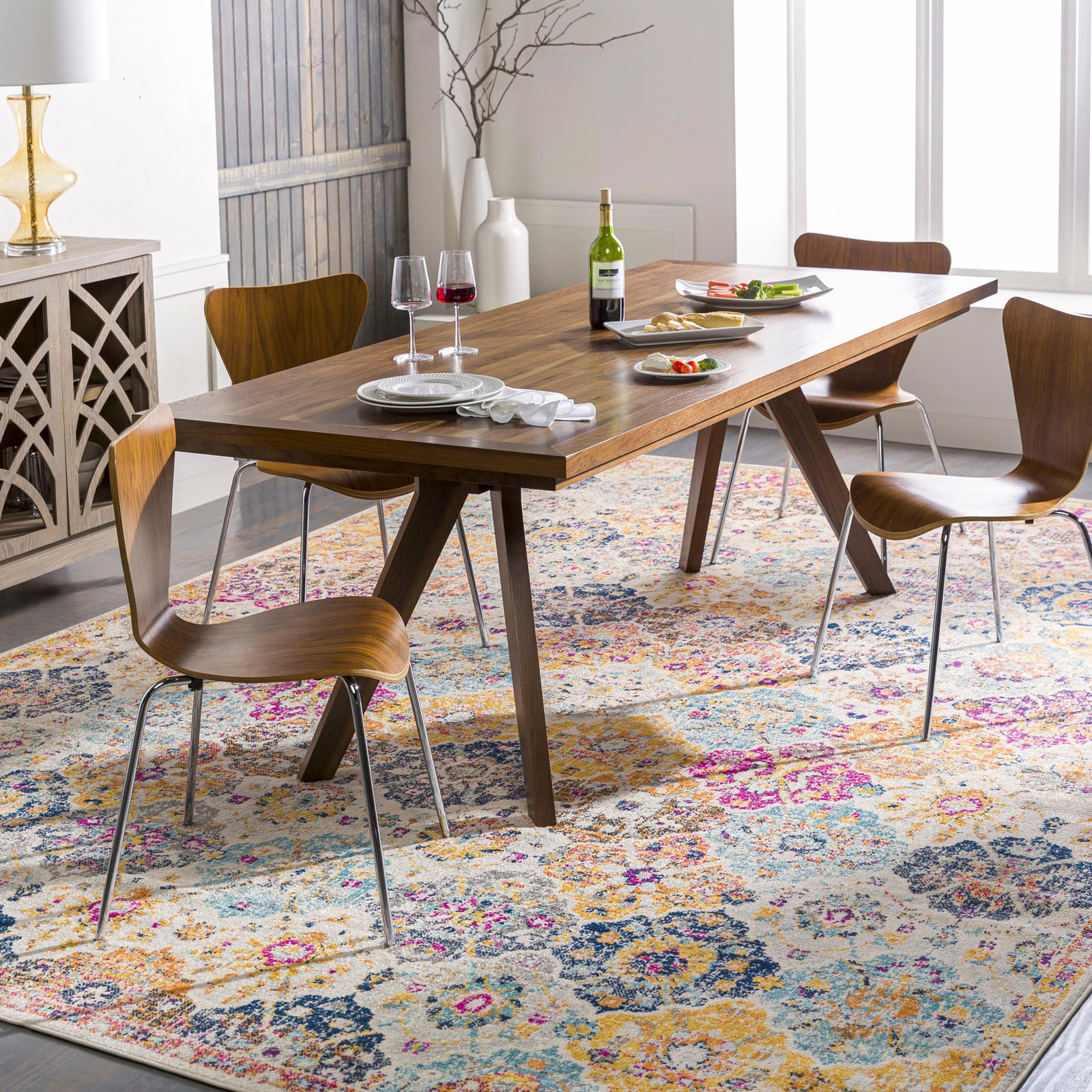 Surya Teppich »SICILY«, rechteckig, Boho Kurflor Orientteppich, Wohnzimmer, Schlafzimmer von Surya