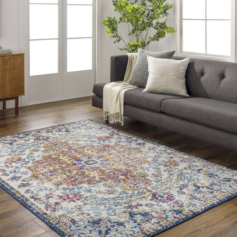 Surya Teppich »MUNICH«, rechteckig, 12 mm Höhe, Boho Kurzflor Orientteppich, Wohnzimmer, Schlafzimmer von Surya