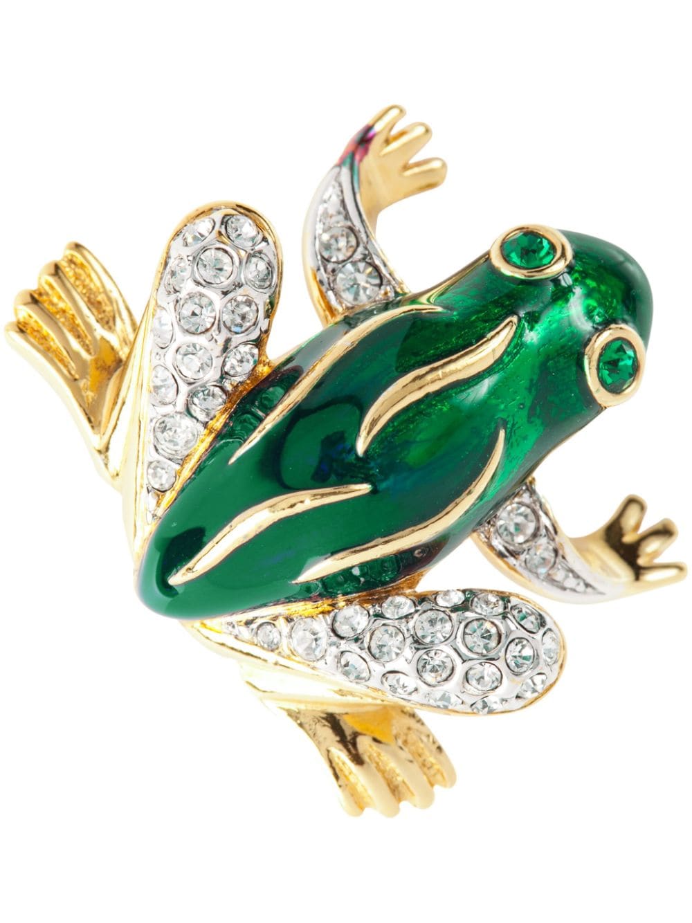 Susan Caplan Vintage 1980s Attwood & Sawyer frog brooch - Gold von Susan Caplan Vintage