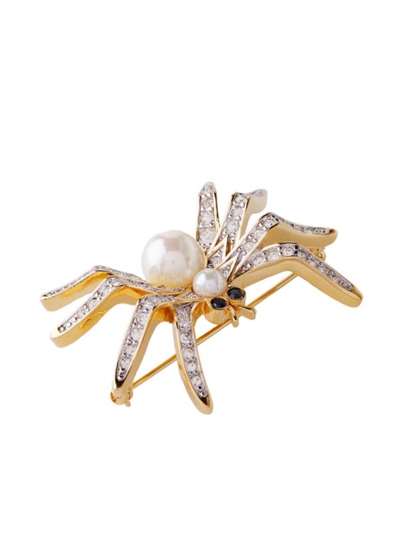 Susan Caplan Vintage 1980s D'Orlan spider brooch - Gold von Susan Caplan Vintage