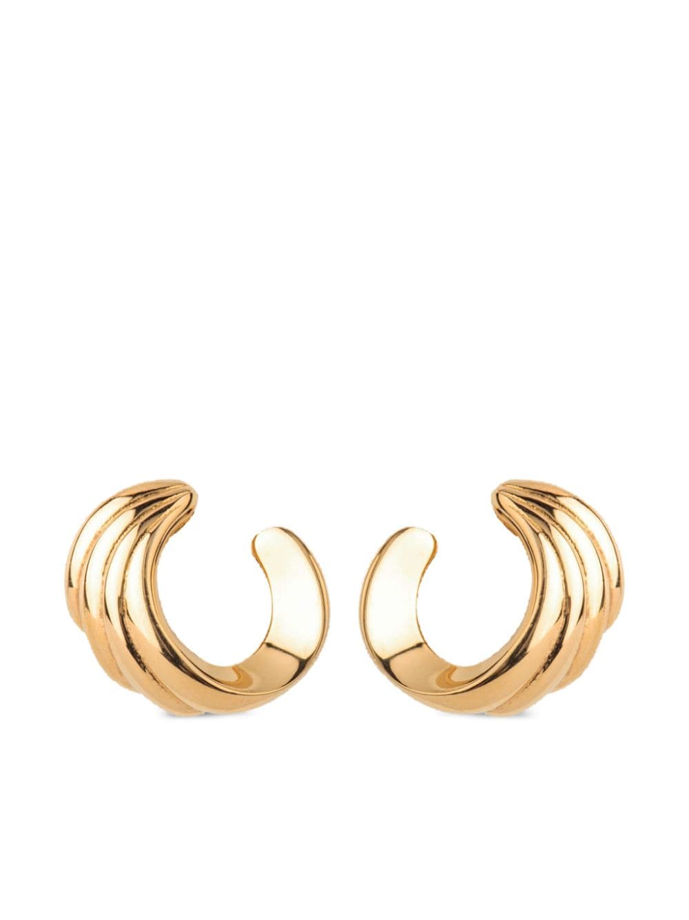 Susan Caplan Vintage 1980s Monet clip-on hoop earrings - Gold von Susan Caplan Vintage