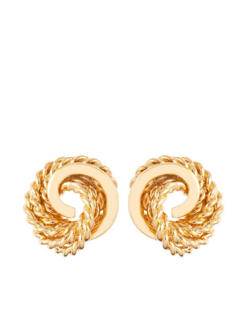 Susan Caplan Vintage 1980s Monet twisted clip-on earrings - Gold von Susan Caplan Vintage