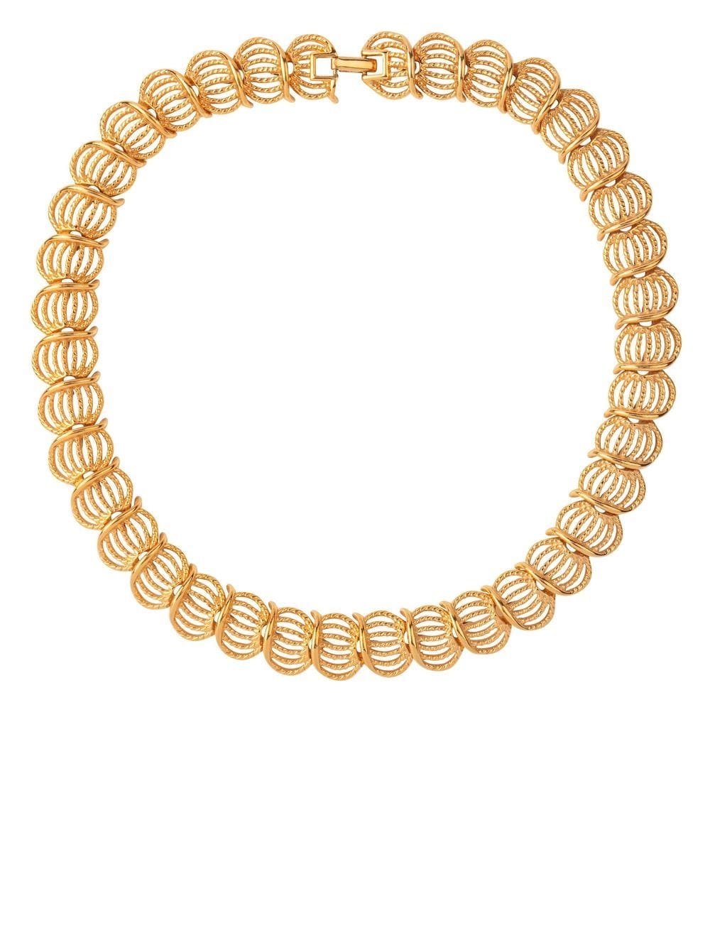 Susan Caplan Vintage 1980s Napier filigree links necklace - Gold von Susan Caplan Vintage