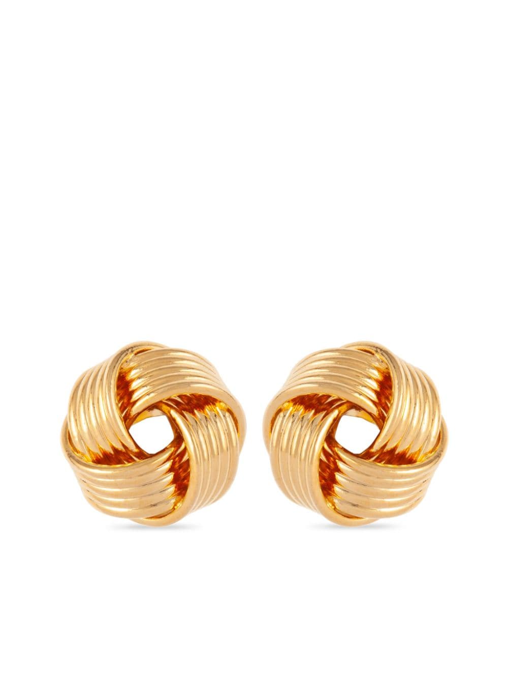 Susan Caplan Vintage 1990s knot-motif stud earrings - Gold von Susan Caplan Vintage