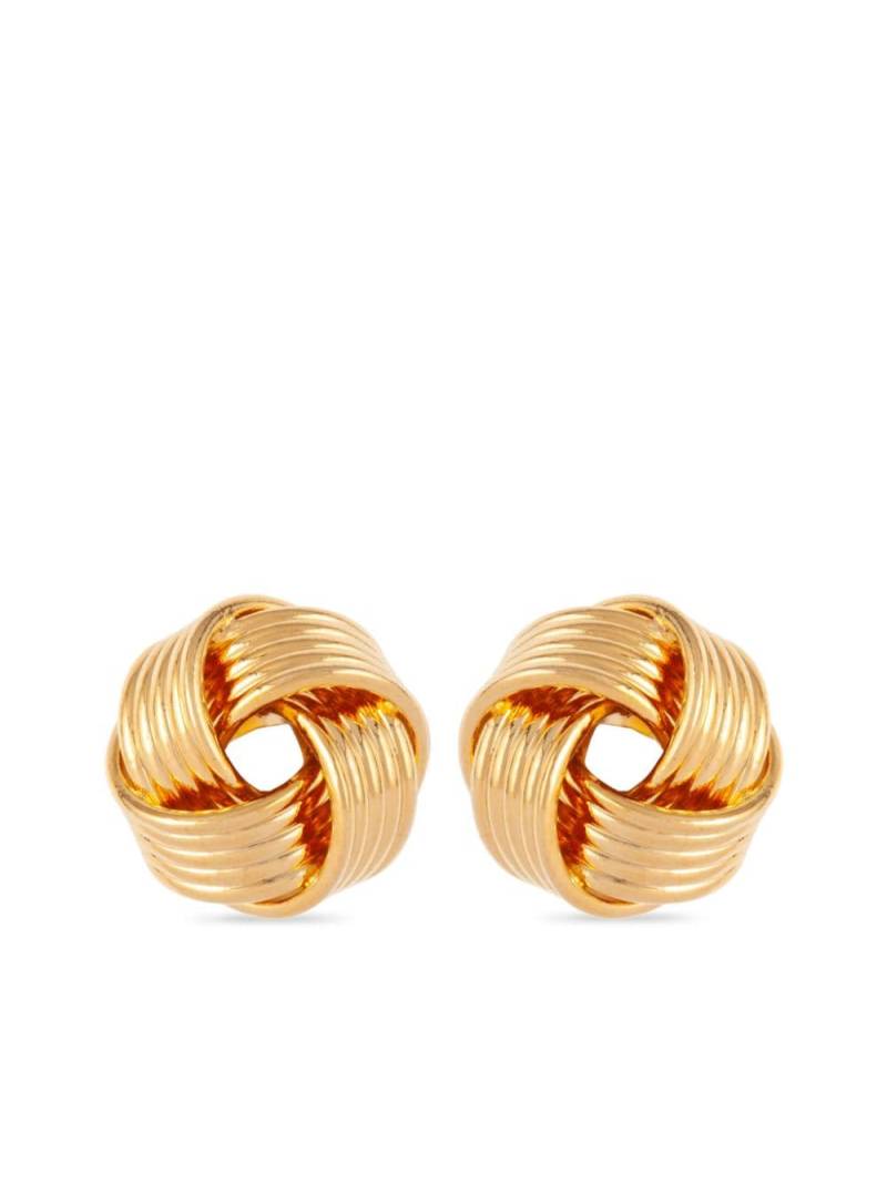 Susan Caplan Vintage 1990s knot-motif stud earrings - Gold von Susan Caplan Vintage