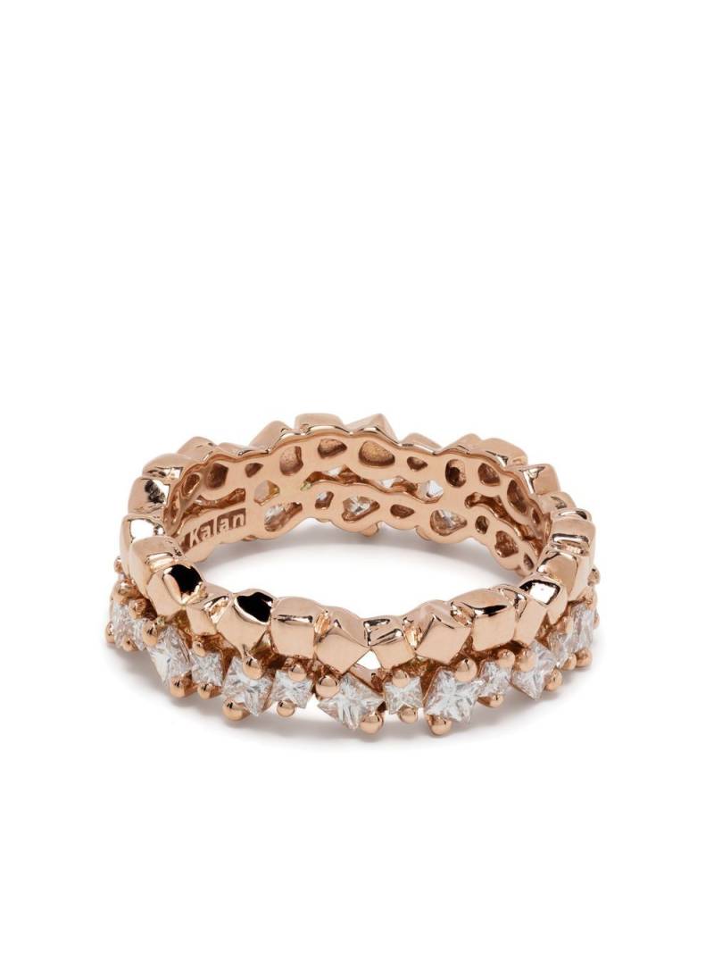 Suzanne Kalan 18kt rose gold diamond eternity band ring von Suzanne Kalan