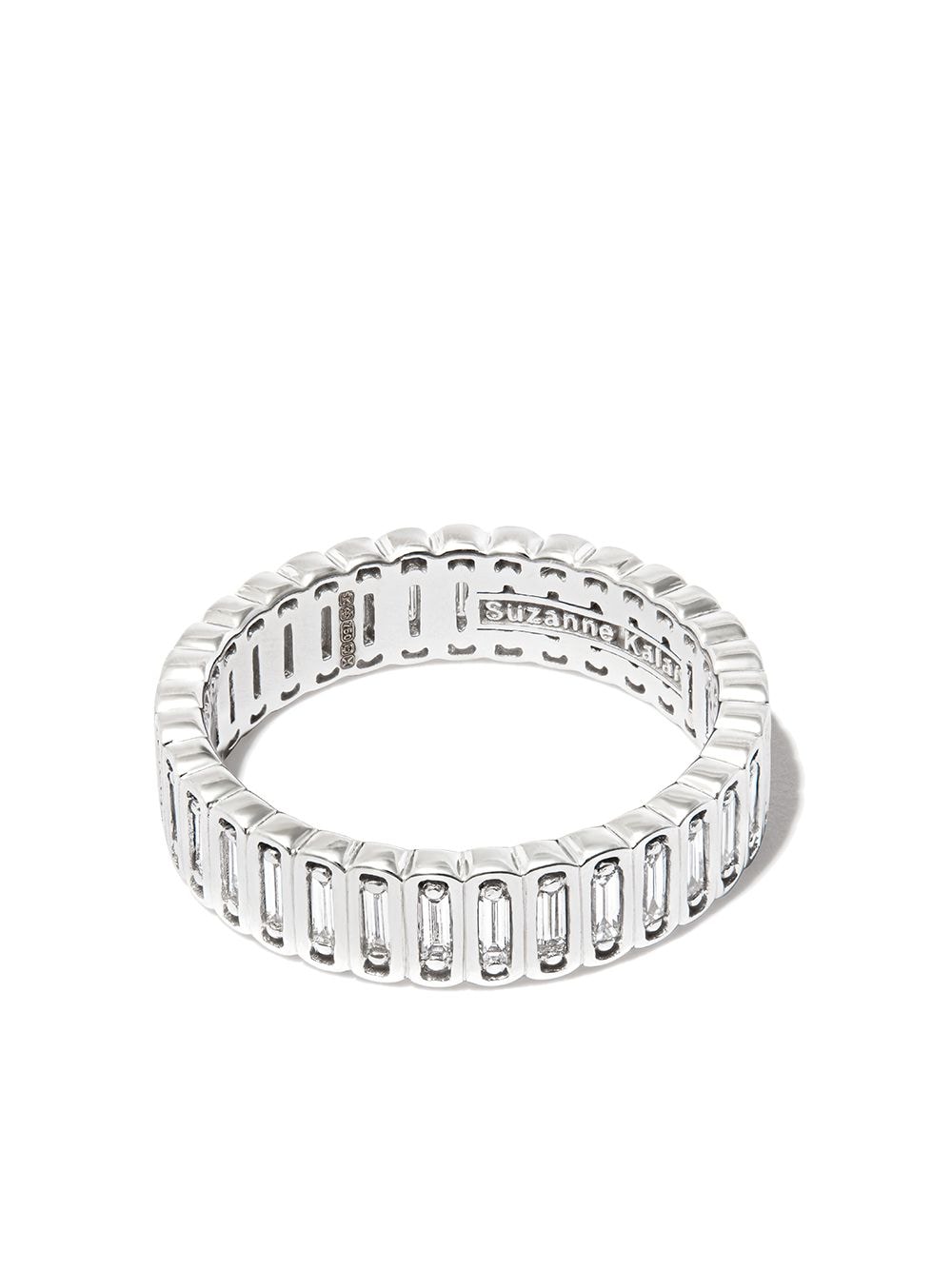 Suzanne Kalan 18kt white gold Inlay diamond eternity ring - Silver von Suzanne Kalan