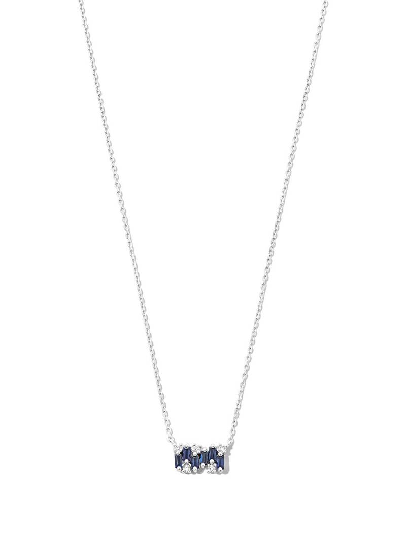 Suzanne Kalan 18kt white gold sapphire and diamond necklace - Blue von Suzanne Kalan