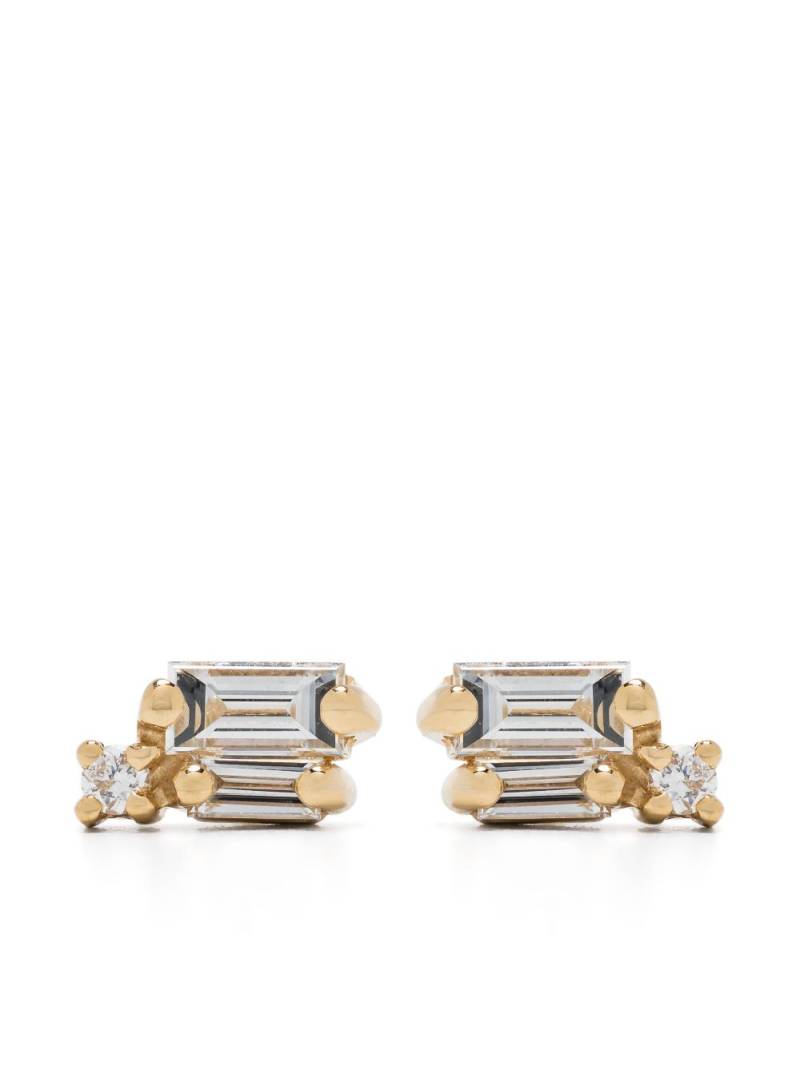 Suzanne Kalan 18kt yellow gold Bold Burst diamond stud earrings von Suzanne Kalan