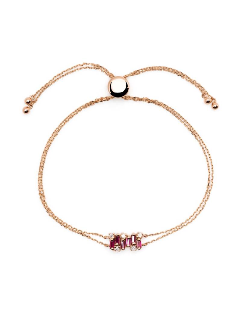 Suzanne Kalan 18kt yellow gold Shimmer mini ruby bracelet von Suzanne Kalan