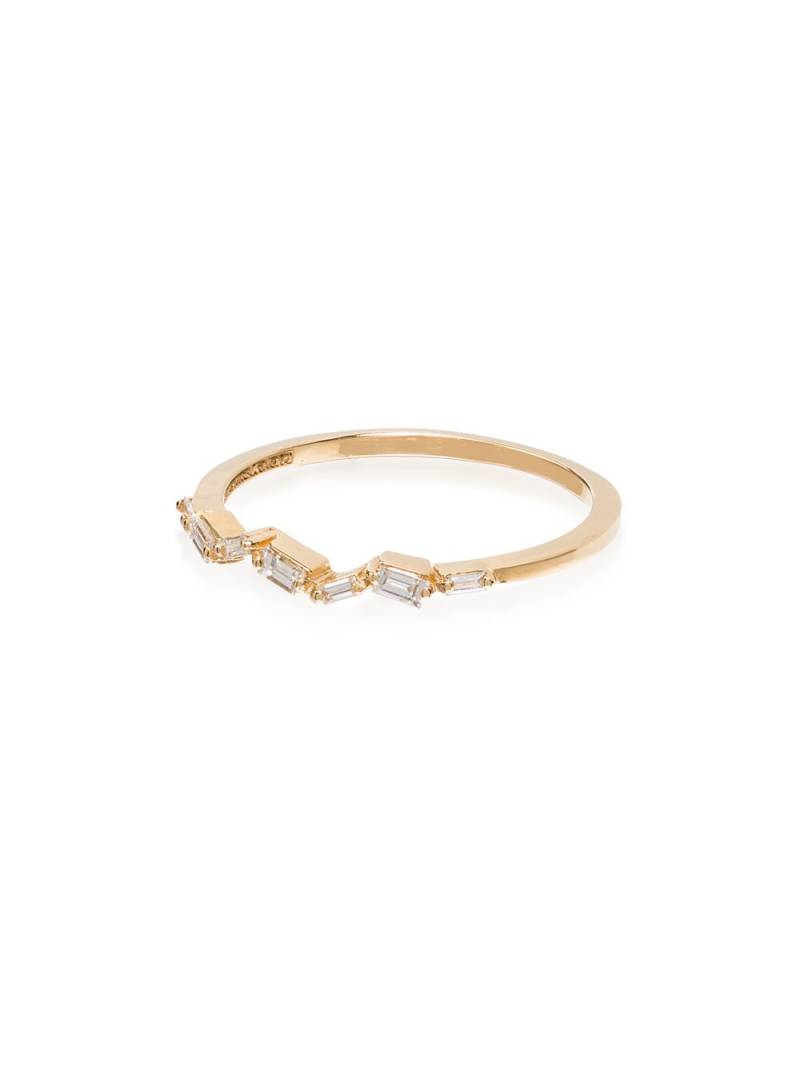 Suzanne Kalan 18kt yellow gold baguette diamond ring von Suzanne Kalan