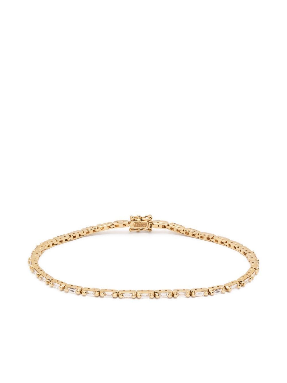 Suzanne Kalan 18kt yellow gold diamond tennis bracelet - White von Suzanne Kalan