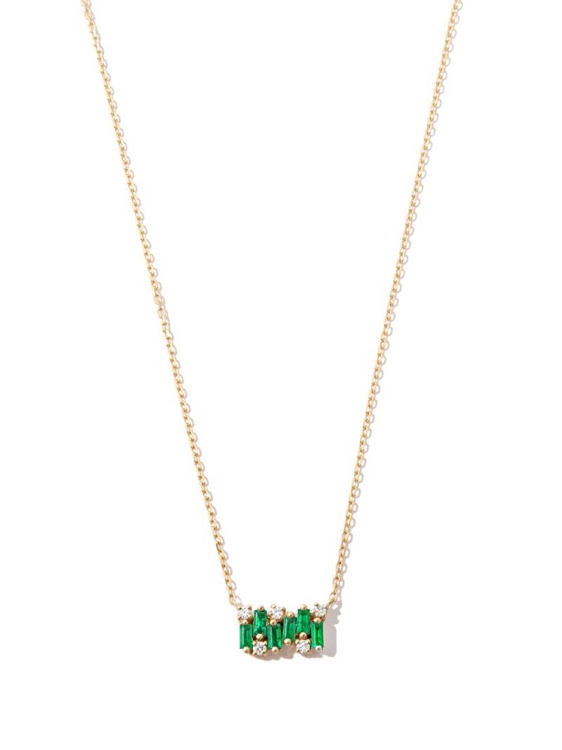 Suzanne Kalan 18kt yellow gold emerald necklace - Green von Suzanne Kalan