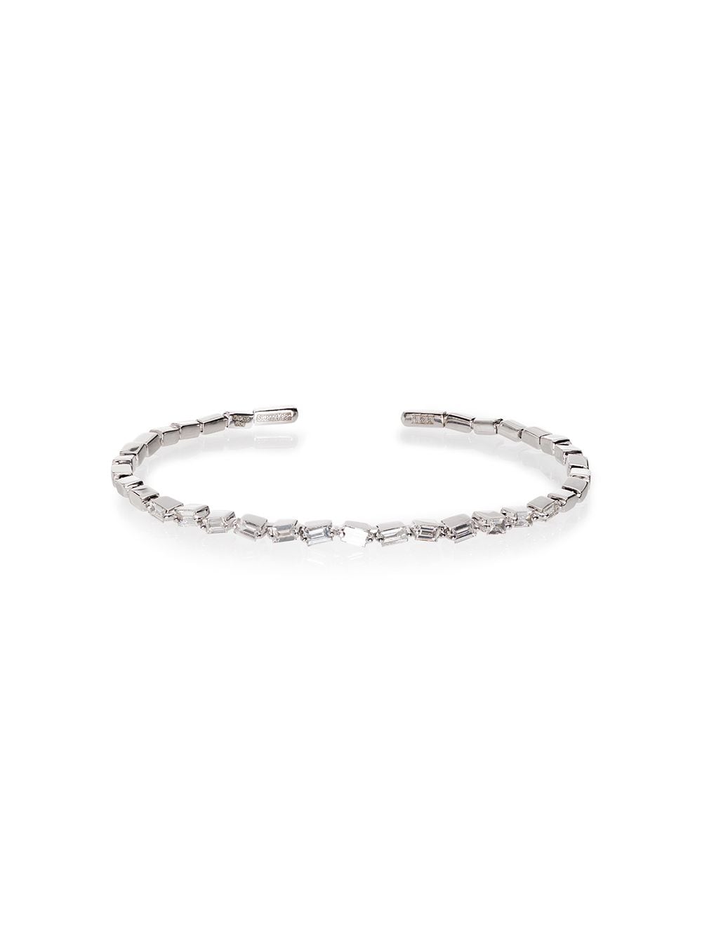 Suzanne Kalan Fireworks18kt white gold diamond cuff - Silver von Suzanne Kalan