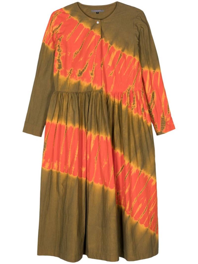 Suzusan tie-dye midi dress - Brown von Suzusan