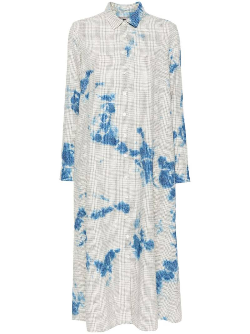 Suzusan tie-dye midi dress - White von Suzusan