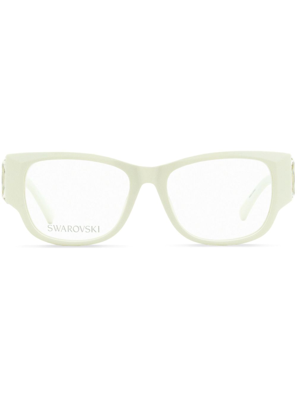 Swarovski 5473 square-frame crystal glasses - White von Swarovski