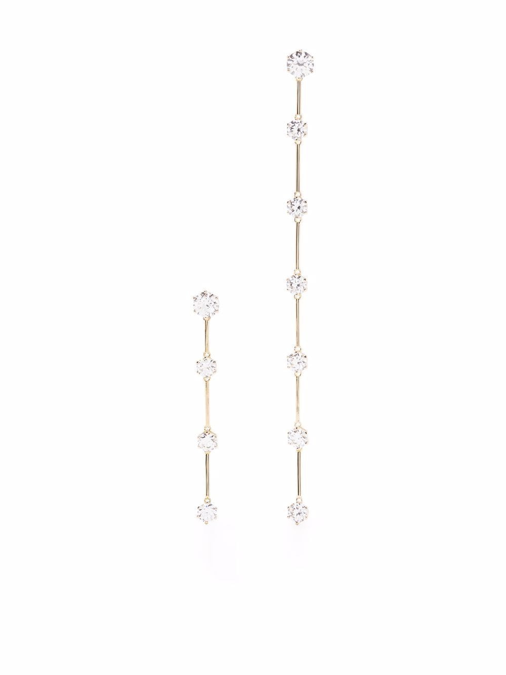 Swarovski Constella asymmetric earrings - Gold von Swarovski