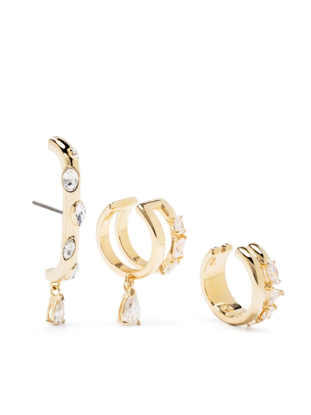 Swarovski Imber earrings (set of three) - Gold von Swarovski