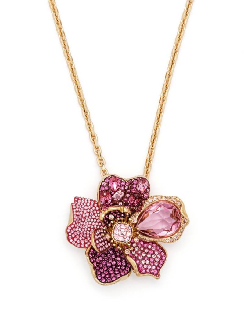 Swarovski Florere pavé-pendant necklace - Gold von Swarovski