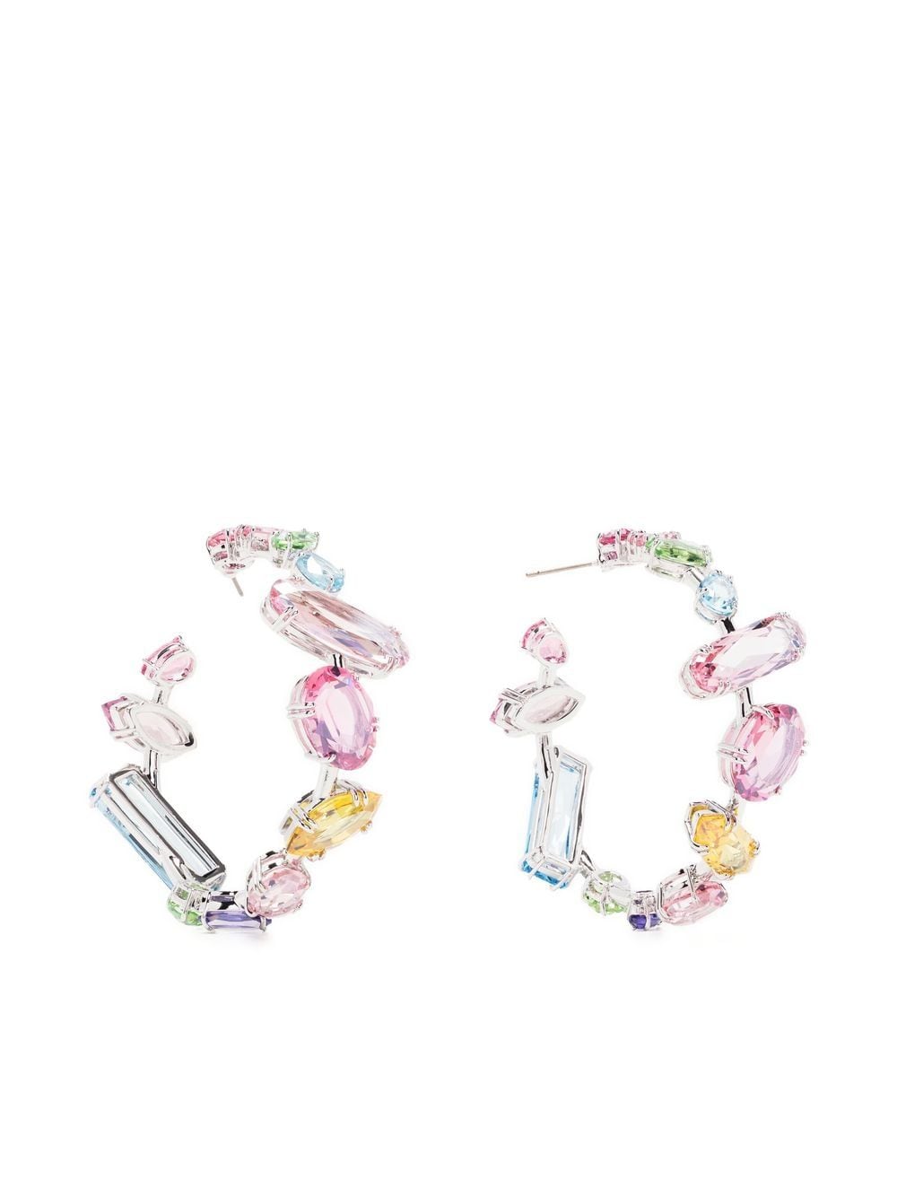 Swarovski Gema crystal-embellished hoop earrings - Multicolour von Swarovski