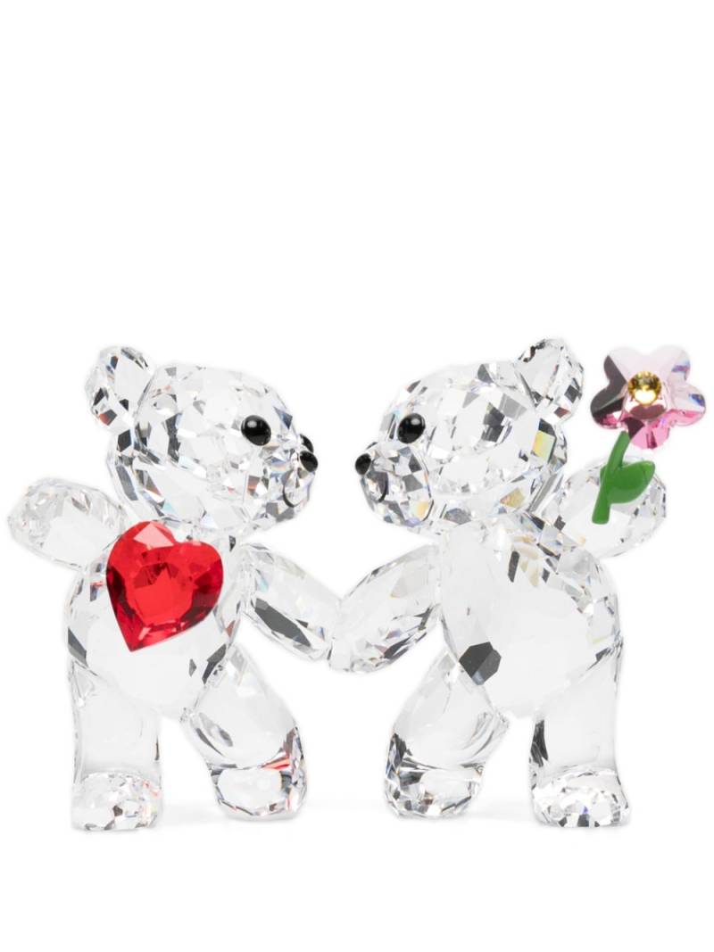 Swarovski Happy Together Kris Bear sculpture - White von Swarovski