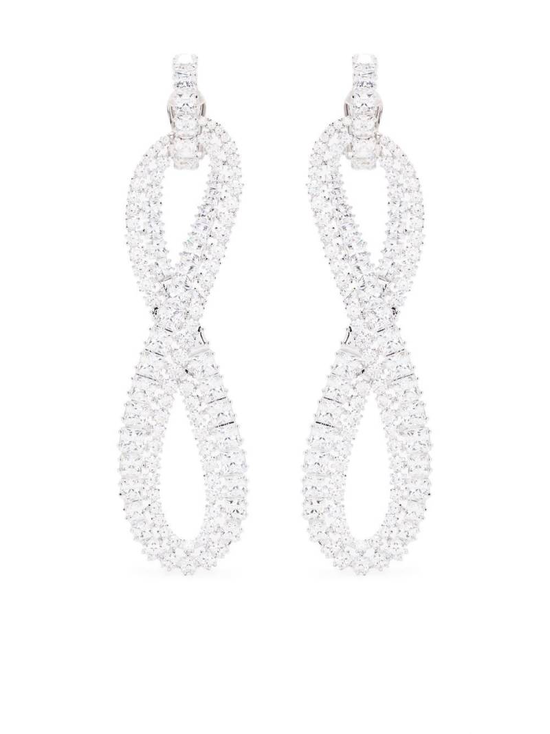 Swarovski Hyperbola embellished clip-on earrings - Silver von Swarovski