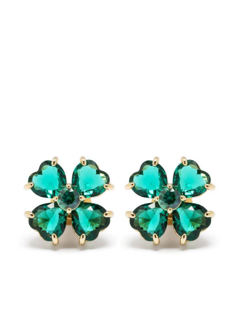 Swarovski Idyllia clover stud earrings - Gold von Swarovski