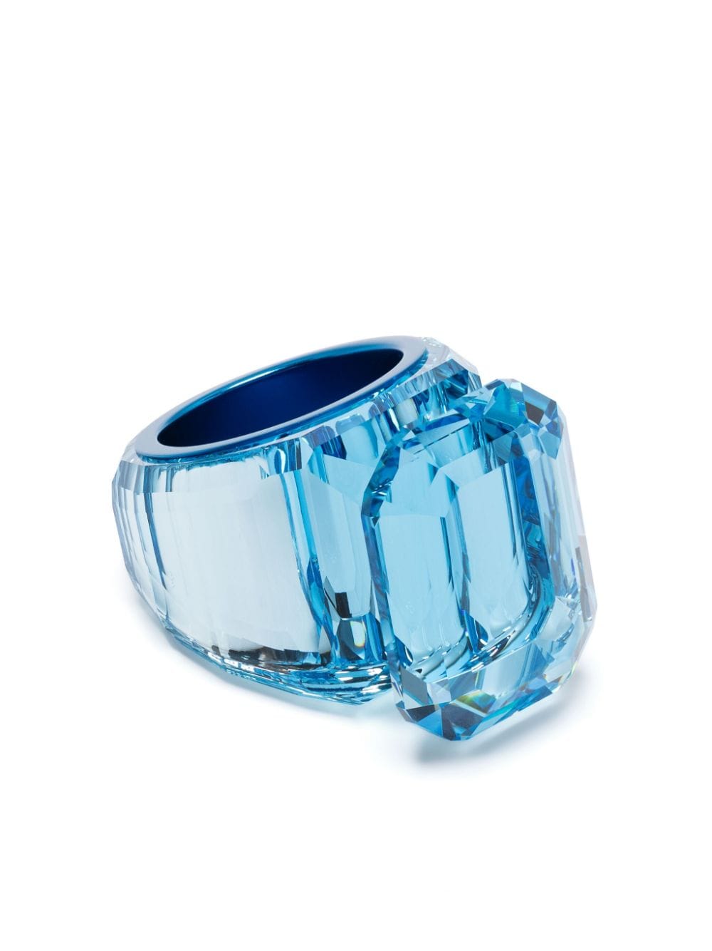 Swarovski Lucent crystal cocktail ring - Blue von Swarovski