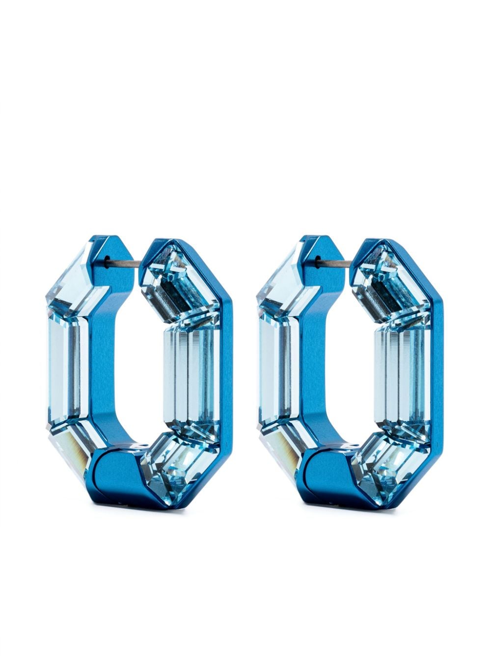Swarovski Lucent hoop earrings - Blue von Swarovski