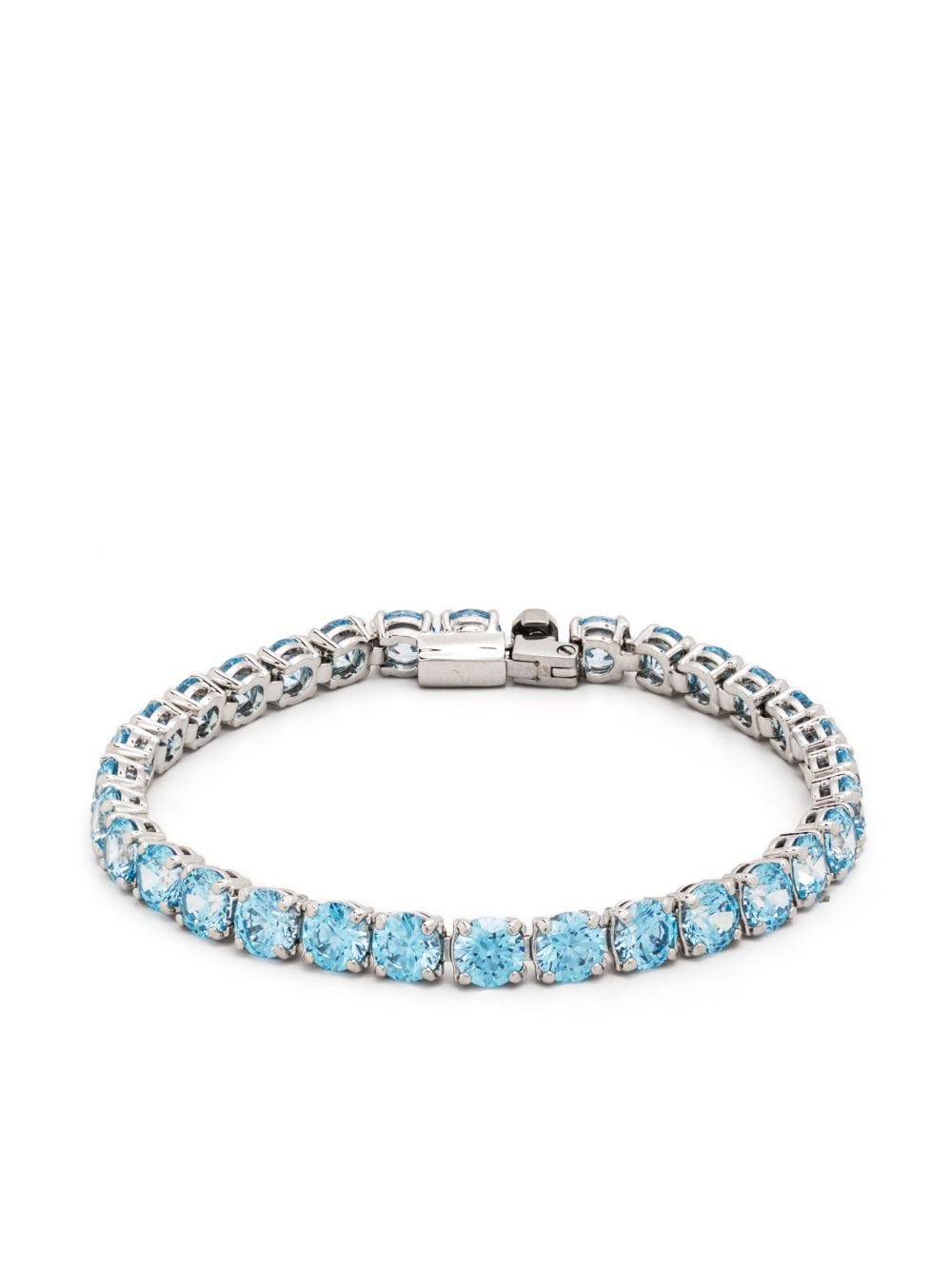 Swarovski Matrix Tennis rhodium-plated bracelet - Silver von Swarovski