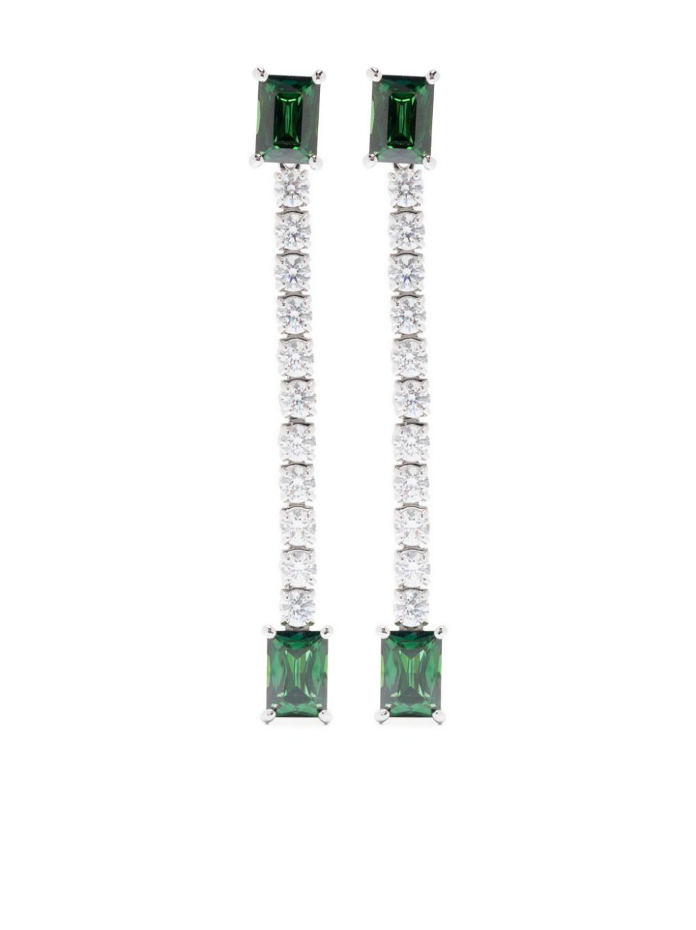 Swarovski Matrix crystal-embellished drop earrings - Silver von Swarovski