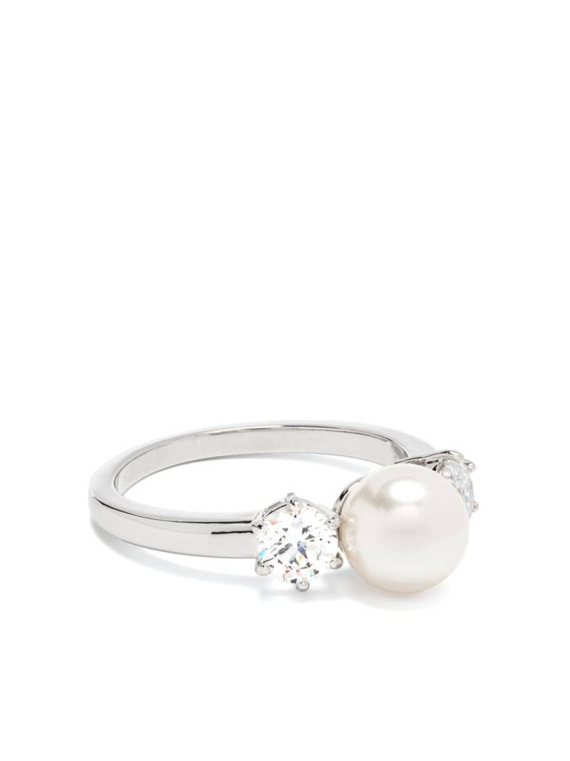 Swarovski Matrix crystal pearl ring - Silver von Swarovski