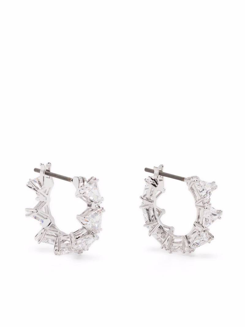 Swarovski Matrix mini hoop earrings - White von Swarovski