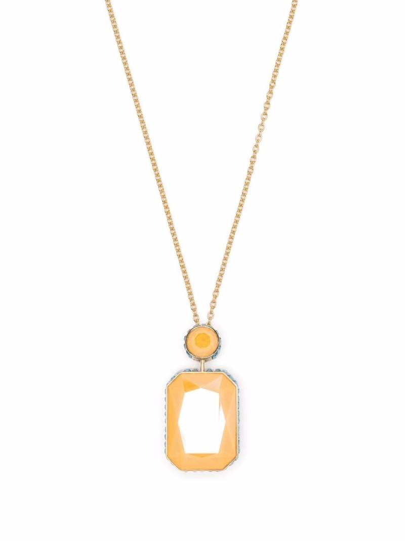 Swarovski Orbita octagon cut crystal necklace - Gold von Swarovski