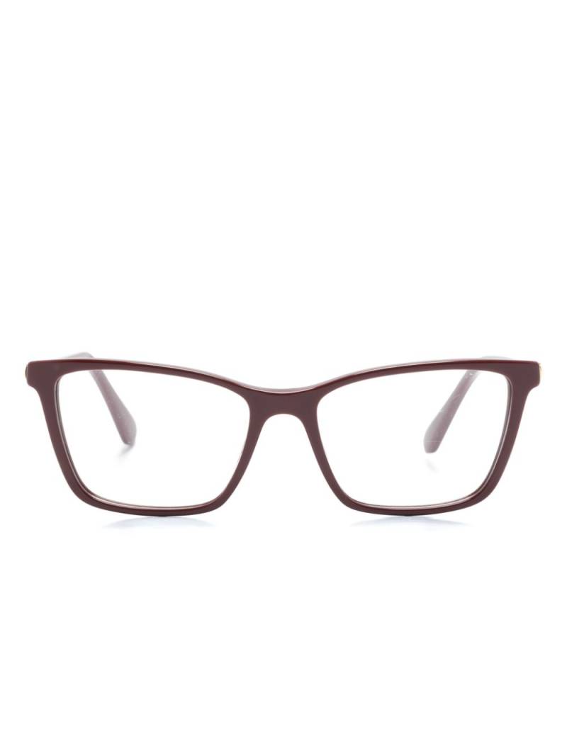 Swarovski SK2015 rectangle-frame glasses - Red von Swarovski