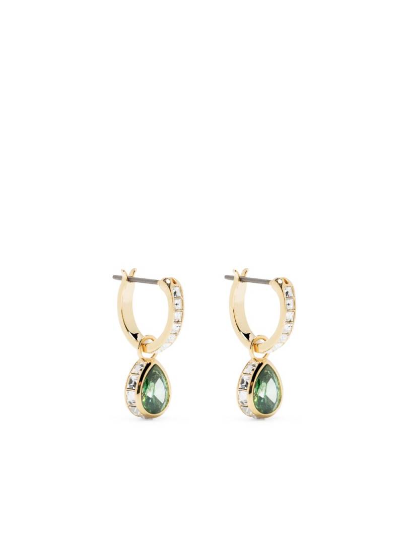 Swarovski Chroma mini hoop earrings - Gold von Swarovski