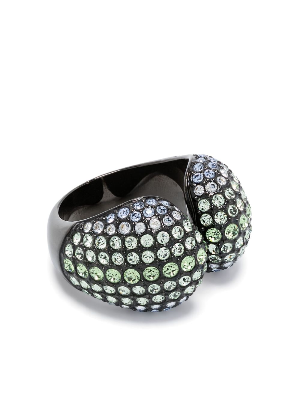 Swarovski Sublima crystal-embellished cocktail ring - Black von Swarovski