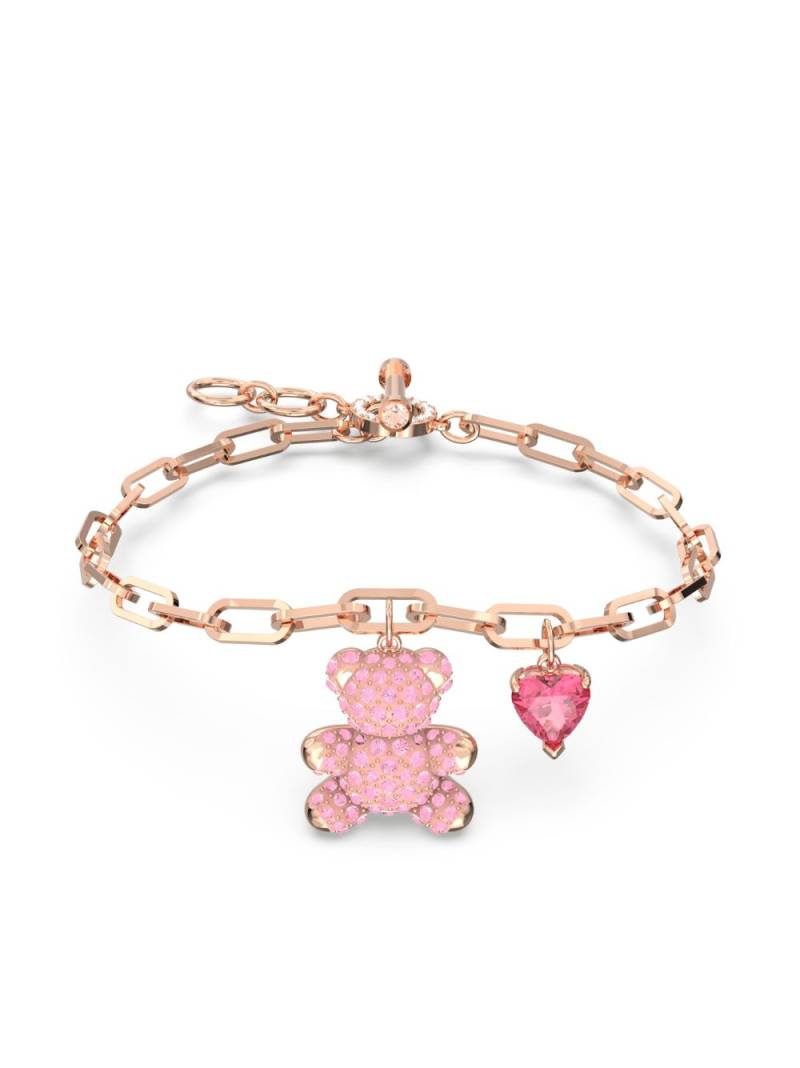 Swarovski Teddy crystal-embellished bracelet - Pink von Swarovski