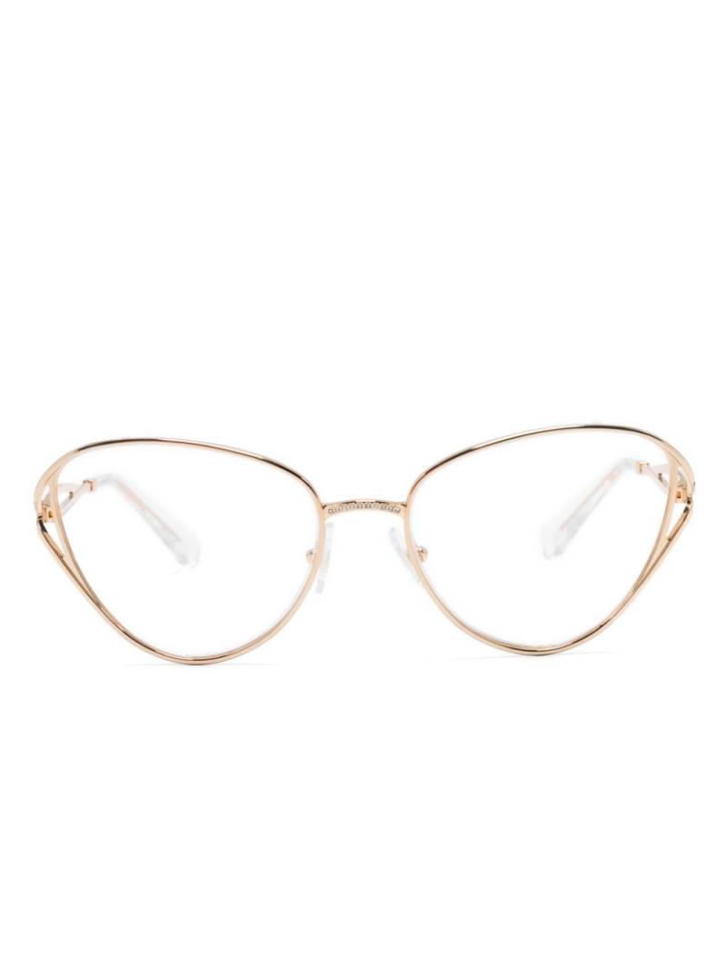 Swarovski cat eye-frame glasses - Gold von Swarovski