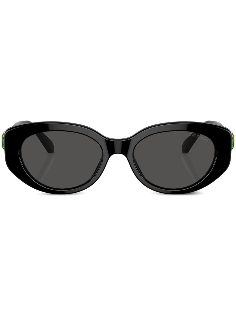 Swarovski crystal-embellished cat-eye frame sunglasses - Black von Swarovski
