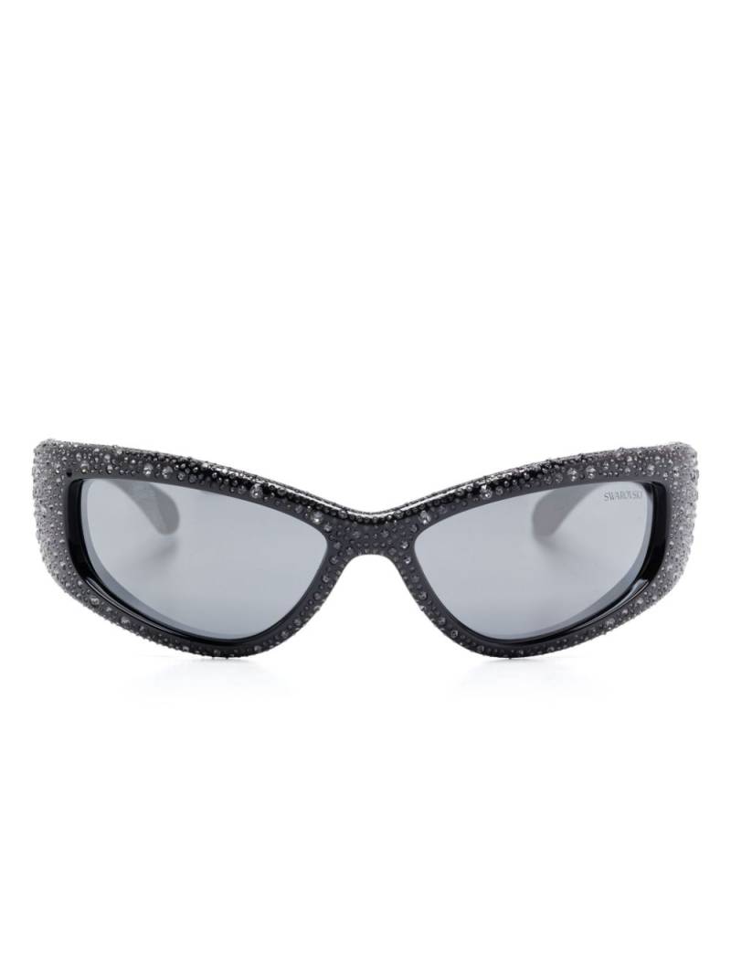 Swarovski crystal-embellished sunglasses - Black von Swarovski