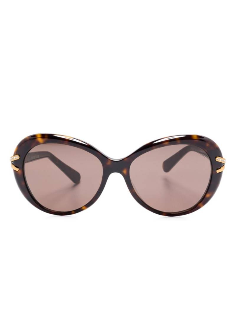 Swarovski crystal-embellished sunglasses - Brown von Swarovski