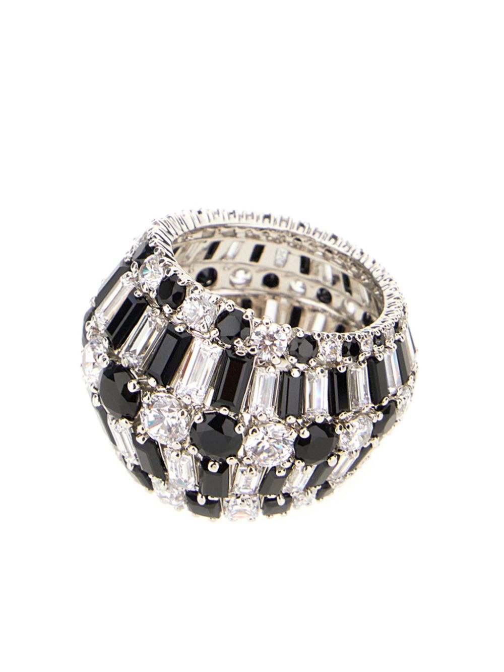 Swarovski crystal-embellishment ring - Black von Swarovski