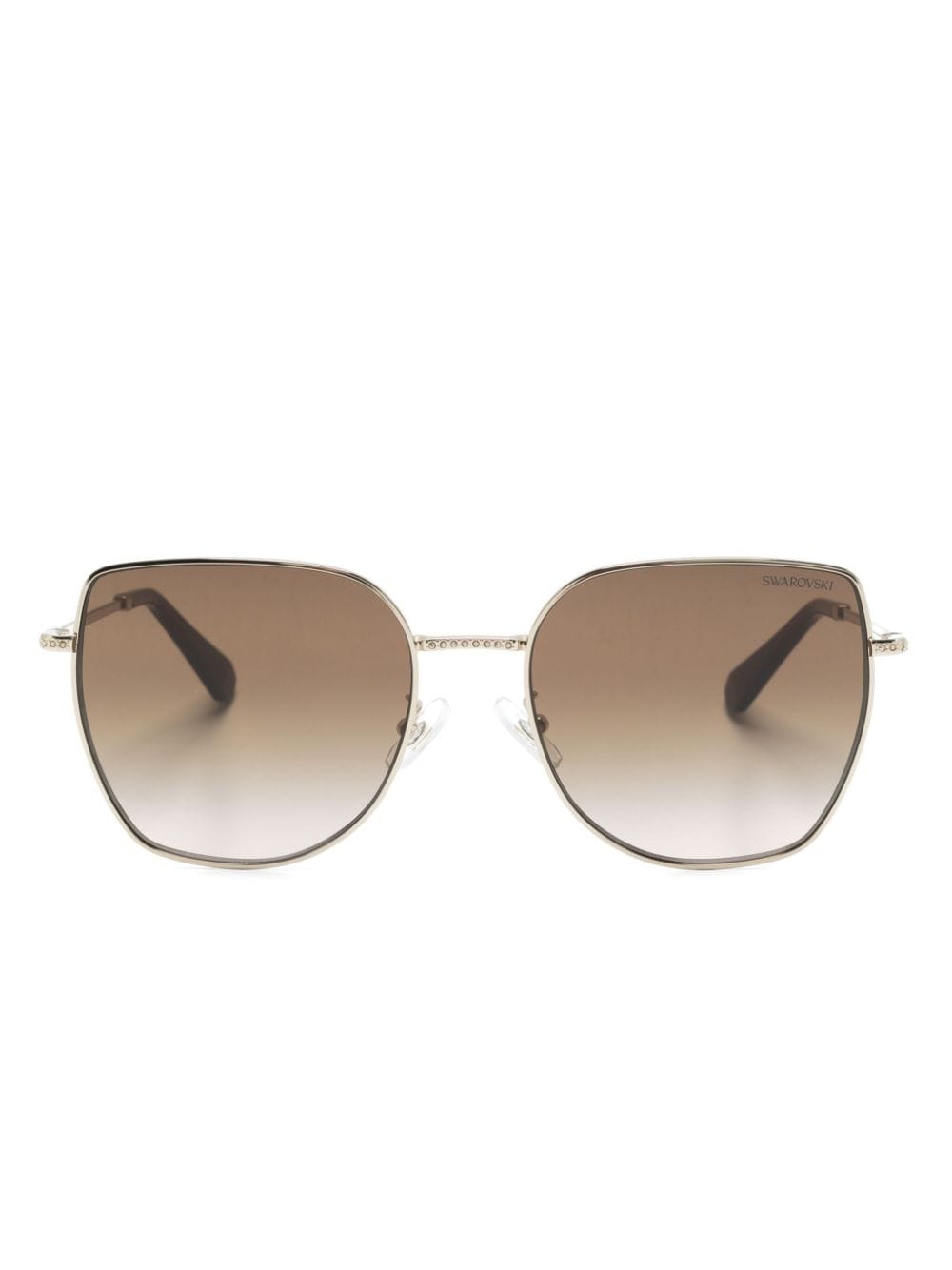 Swarovski oversize-frame sunglasses - Gold von Swarovski
