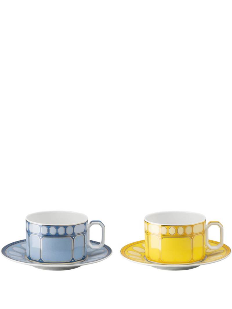 Swarovski x Rosenthal tea cups (set of two) - Yellow von Swarovski