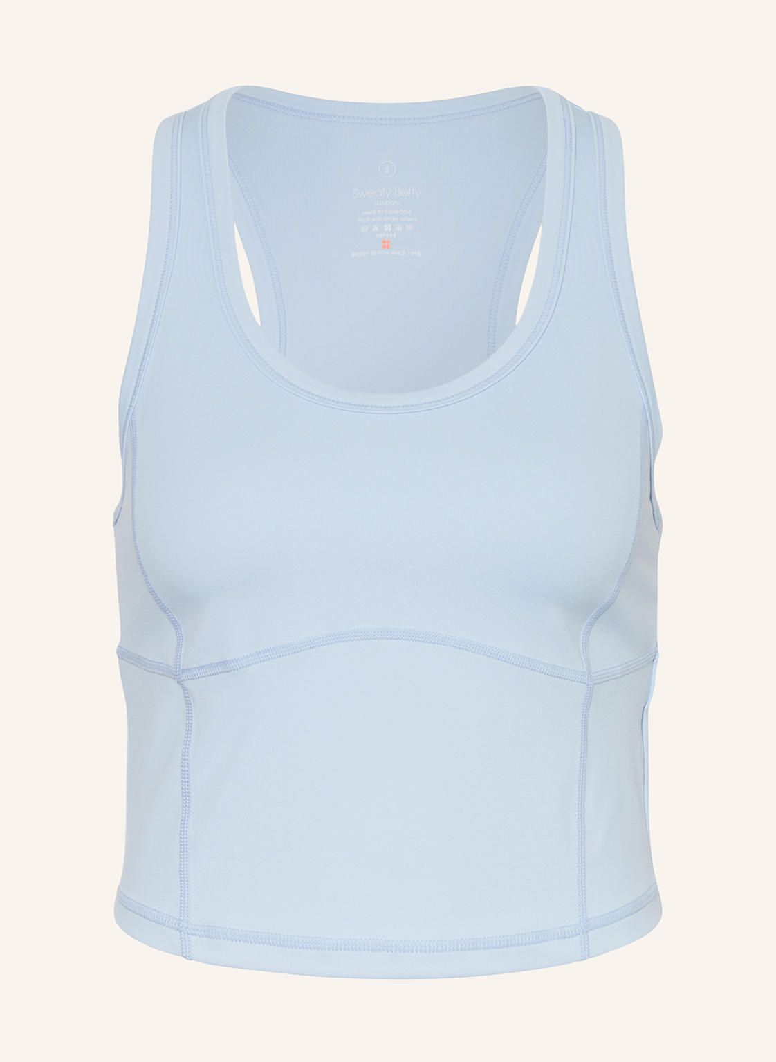 Sweaty Betty Cropped-Top All Day Active blau von Sweaty Betty