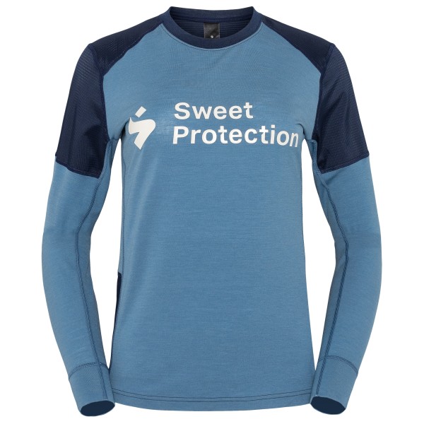 Sweet Protection - Women's Hunter Merino Hybrid L/S Jersey - Velotrikot Gr L blau von Sweet Protection