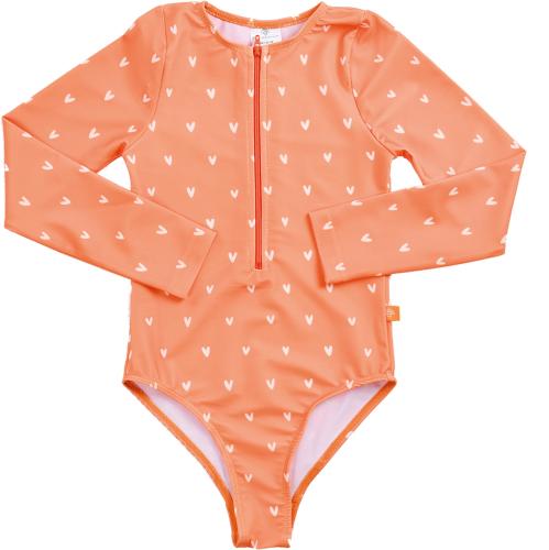 Swim Essentials Schwimmanzug Mädchen - orange hearts (Grösse: 74/80) von Swim Essentials