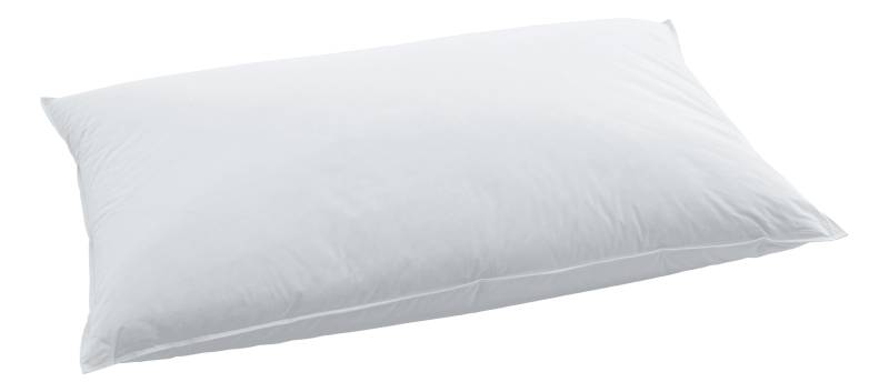 Swiss Dream by billerbeck Kopfkissen »Basic 30«, Füllung: 30% neue, reine europäische Entendaunen, silber, 70% Federchen, Klasse I (Euro- Norm), Kein Lebendrupf!, Bezug: 100% Baumwolle, hydrophil und atmungsaktiv., (1 St.) von Swiss Dream by billerbeck
